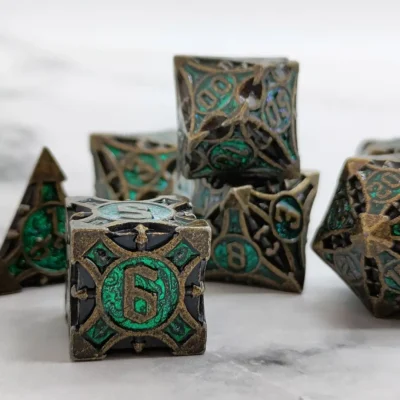 DND Dice Board Game Metal Polyhedral Dice for Dungeon and Dragons RPG Dice Set for D 1 - Dungeons and Dragons Store