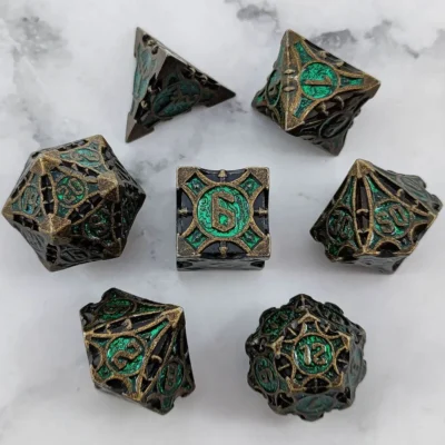 DND Dice Board Game Metal Polyhedral Dice for Dungeon and Dragons RPG Dice Set for D - Dungeons and Dragons Store