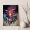 Dungeons and Dragons Movie Game Poster Decorative Painting Gamer Room Decoration Posters for Wall Art Canvas 5 - Dungeons and Dragons Store