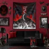 Tapestry FireDragon Black White1 2048x2048 - Dungeons and Dragons Store