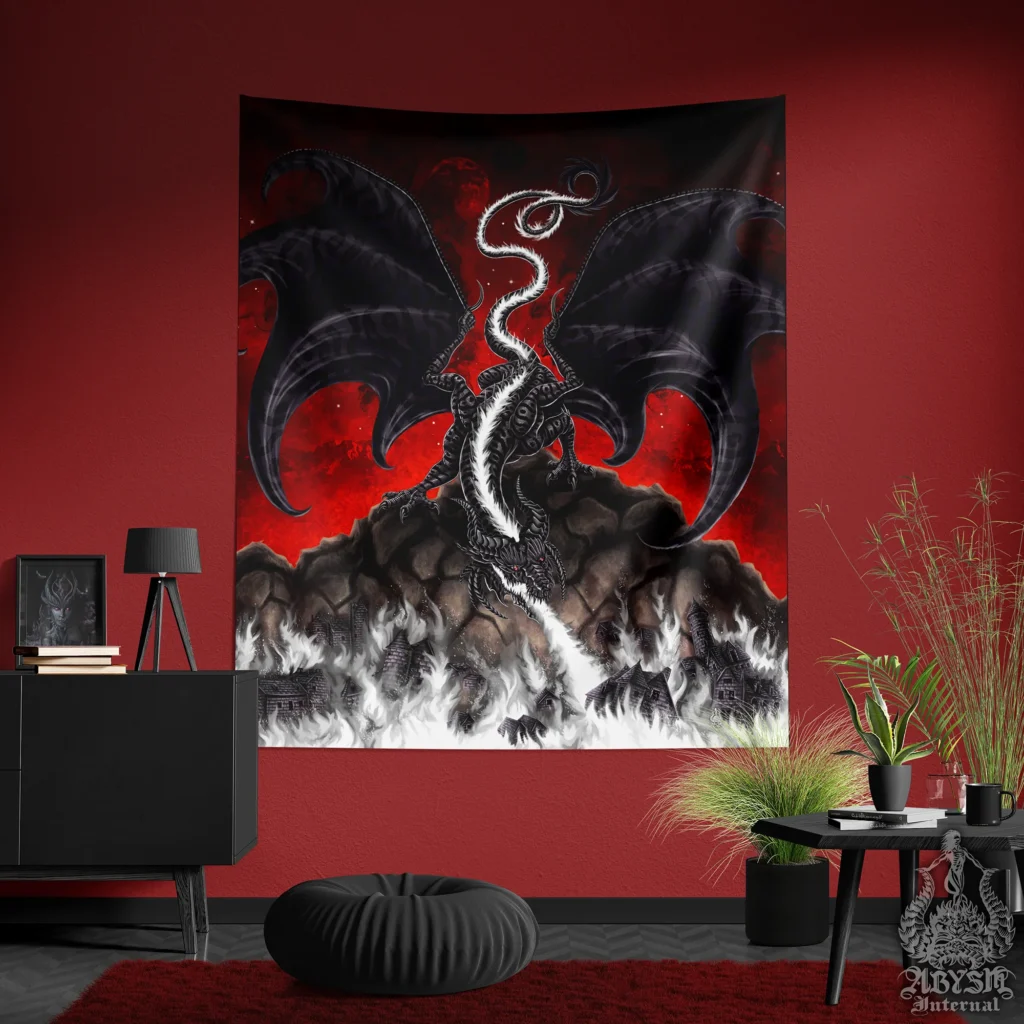 Tapestry FireDragon - Dungeons and Dragons Store