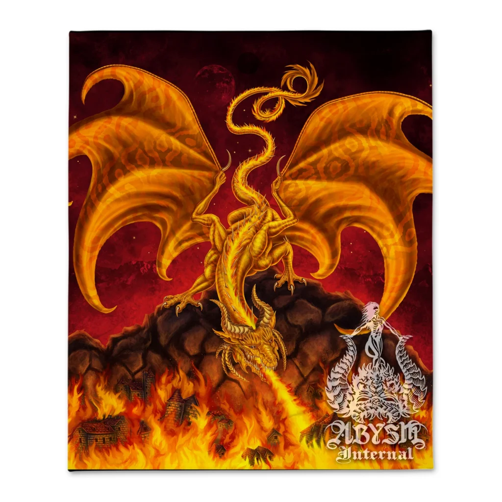 Tapestry FireDragon - Dungeons and Dragons Store