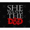 She Wants The Dungeons & Dragons , Dungeons & Dragons 5E , Dungeons Dragons Dice Graphic Art Tapestry Official Dungeons And Dragons Merch