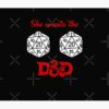 She Wants The Dungeons & Dragons Dice , Dungeons & Dragons 5E , Dungeons Dragons Dice Graphic Tapestry Official Dungeons And Dragons Merch