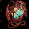 Red Dragon Dice Tote Bag Official Dungeons And Dragons Merch