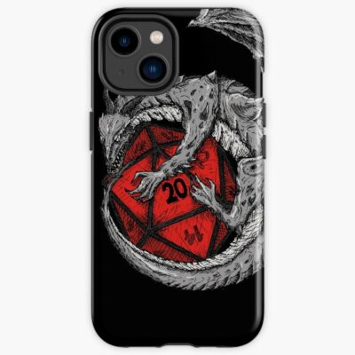 Dragon'S Horde Collection 2 - Dungeons And Dragons - Silver And Red Iphone Case Official Dungeons And Dragons Merch