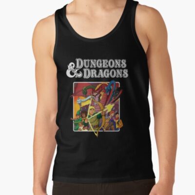 Dungeons And Dragons 80S Cartoon Tank Top Official Dungeons And Dragons Merch