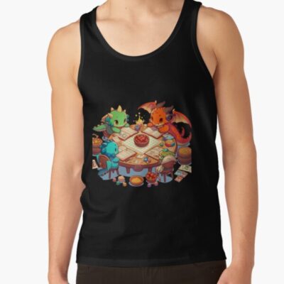 Dragons Playing Dnd Tank Top Official Dungeons And Dragons Merch