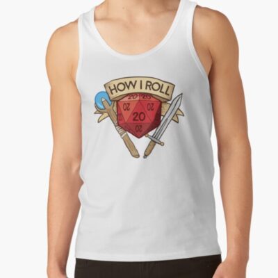 How I Roll D20 Dungeons And Dragons Dice Rpg Tank Top Official Dungeons And Dragons Merch