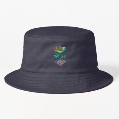 Dungeons And Isometric Dragons Bucket Hat Official Dungeons And Dragons Merch