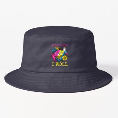 This Is How I Roll Dice Flower Dungeons _ Dragons Graphic T Shirt, Dungeons _ Dragons 5E Shirt, Dungeons Dragons Dice Graphic Shirt Bucket Hat Official Dungeons And Dragons Merch