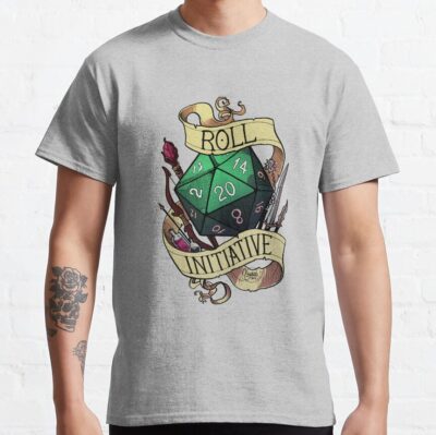 Roll Initiative T-Shirt Official Dungeons And Dragons Merch