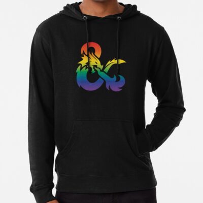 Dungeons & Dragons Gay Pride Logo Hoodie Official Dungeons And Dragons Merch