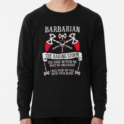 Barbarian, The Raging Storm - Dungeons & Dragons (White) Sweatshirt Official Dungeons And Dragons Merch