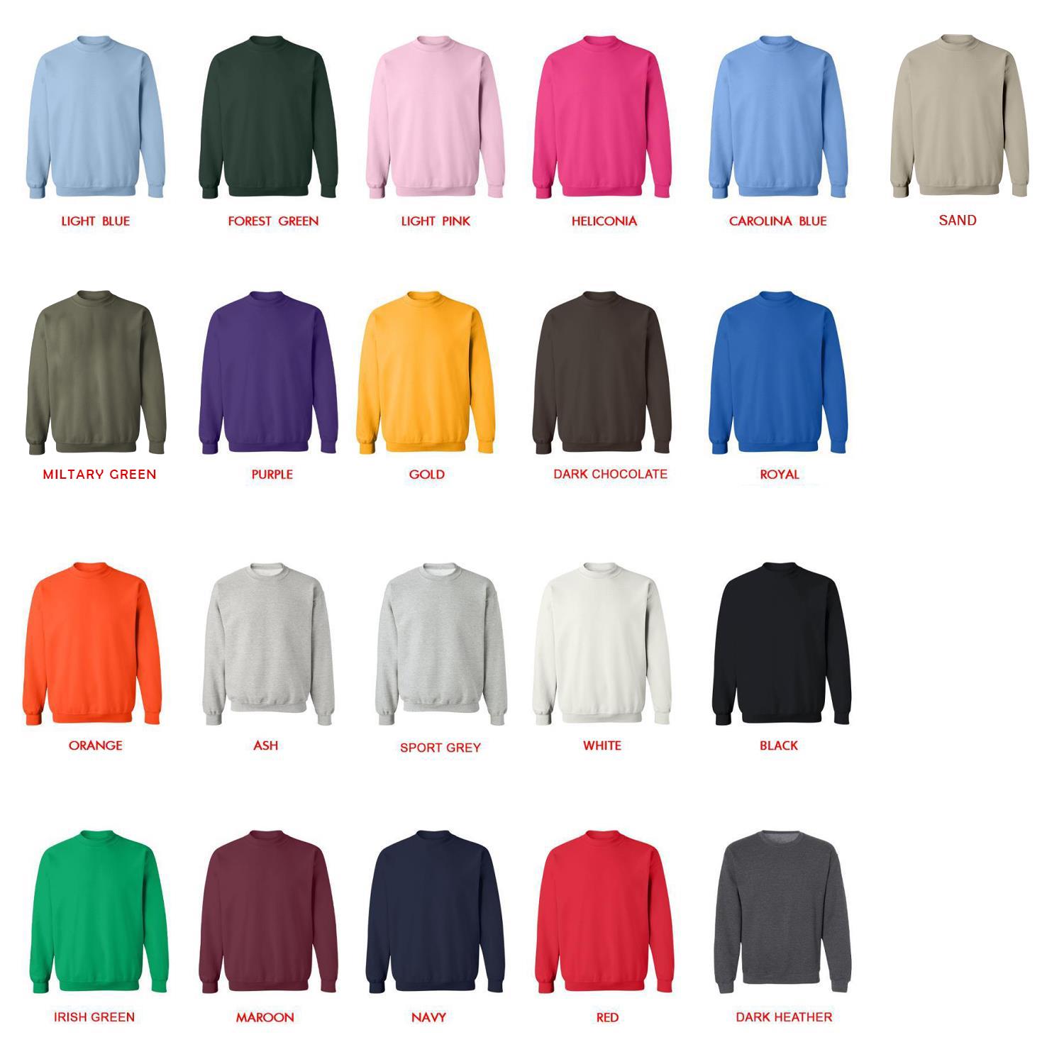 sweatshirt color chart - Dungeons and Dragons Store