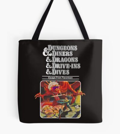 Dungeons And Diners And Dragons And Dives And Drive-Ins Tee Tote Bag Official Dungeons And Dragons Merch