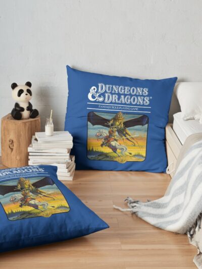 Dungeons & Dragons Expert Set Artwork Throw Pillow Official Dungeons And Dragons Merch