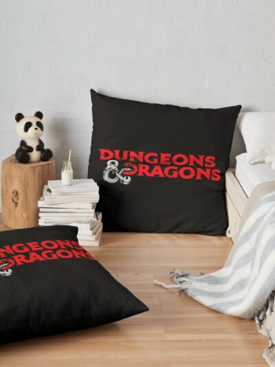 Dungeons And Dragons Throw Pillow Official Dungeons And Dragons Merch