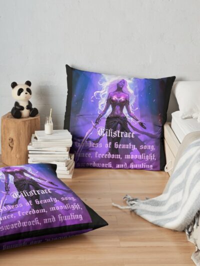 Eilistraee,  Goddess Of Beauty Music And Dance, Dungeons & Dragons, Throw Pillow Official Dungeons And Dragons Merch