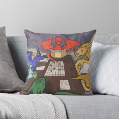 Dragons And Dungeons Throw Pillow Official Dungeons And Dragons Merch