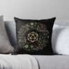 Polyhedral D20 Dice Of The Druid Minimalist Tabletop Rpg Addict Throw Pillow Official Dungeons And Dragons Merch