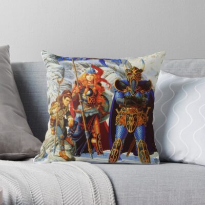 Advanced Dungeons And Dragons, Dragons Of Winter Night Dragonlance Throw Pillow Official Dungeons And Dragons Merch