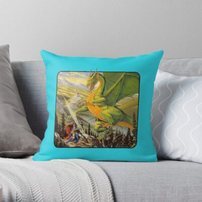 Elmore Painting From Dungeons & Dragons Companion Set Throw Pillow Official Dungeons And Dragons Merch