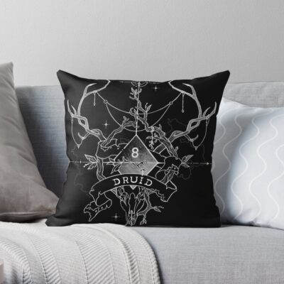 Druid | Dnd | Dungeons & Dragons Throw Pillow Official Dungeons And Dragons Merch