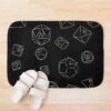 Minimalist Dice Bath Mat Official Dungeons And Dragons Merch