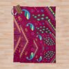 Mollymauk Tealeaf Inspired Print Throw Blanket Official Dungeons And Dragons Merch