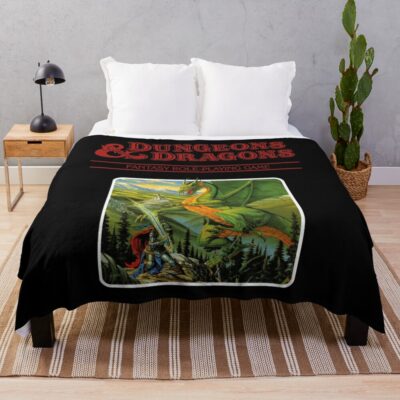 Dungeons & Dragons Companion Rules Red Throw Blanket Official Dungeons And Dragons Merch