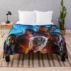 Baldurs Gate 3 Game, Baldurs Gate Iii  Booooom Throw Blanket Official Dungeons And Dragons Merch