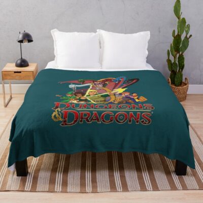 Dungeons And Dragon Throw Blanket Official Dungeons And Dragons Merch