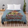 Dungeons And Dragons Cartoon Throw Blanket Official Dungeons And Dragons Merch