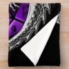 Dragon'S Horde Collection 3 - Dungeons And Dragons - Silver And Purple Throw Blanket Official Dungeons And Dragons Merch