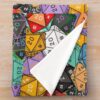 Too Many Dice? - Dungeons And Dragons Throw Blanket Official Dungeons And Dragons Merch