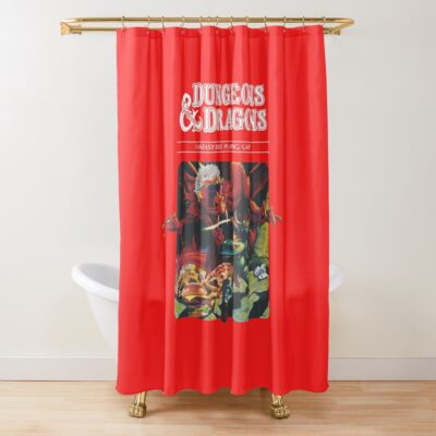 Dungeons & Dragons Shower Curtain Official Dungeons And Dragons Merch