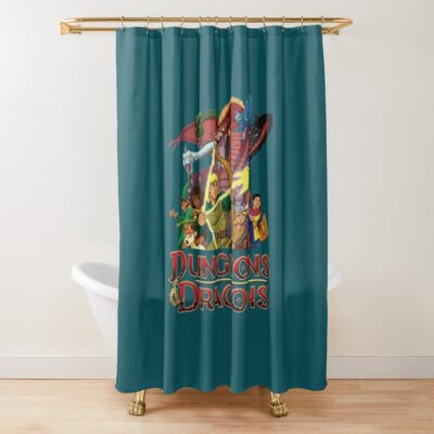 Dungeons And Dragon Shower Curtain Official Dungeons And Dragons Merch