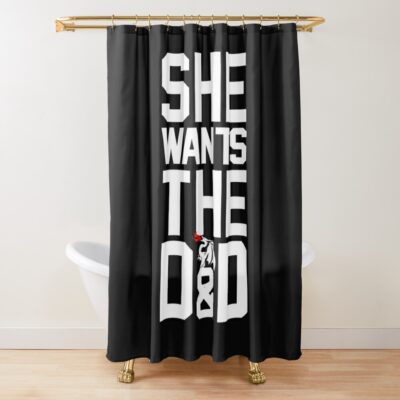 She Wants The Dungeons & Dragons , Dungeons & Dragons 5E , Dungeons Dragons Dice Graphic2 Shower Curtain Official Dungeons And Dragons Merch