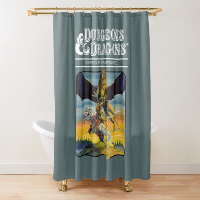 Dungeons Amp Dragons Expert Set Artwork Shower Curtain Official Dungeons And Dragons Merch