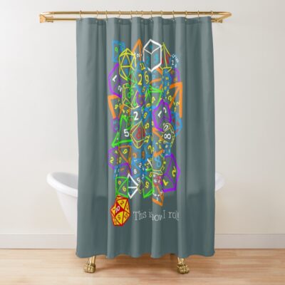 Dungeons And Dragons This Is How I Roll Shower Curtain Official Dungeons And Dragons Merch