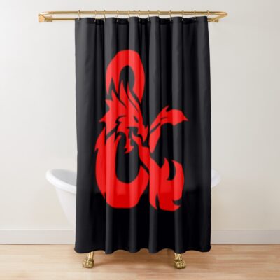 Dungeons  Dragons Shower Curtain Official Dungeons And Dragons Merch