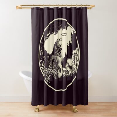 Ad&D Smoking Wizard Shower Curtain Official Dungeons And Dragons Merch