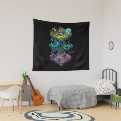 Dungeons And Isometric Dragons Tapestry Official Dungeons And Dragons Merch