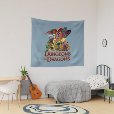 Dungeons And Dragons Cartoon Tapestry Official Dungeons And Dragons Merch