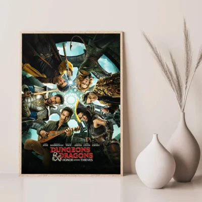 Dungeons and Dragons Movie Game Poster Decorative Painting Gamer Room Decoration Posters for Wall Art Canvas 10 - Dungeons and Dragons Store