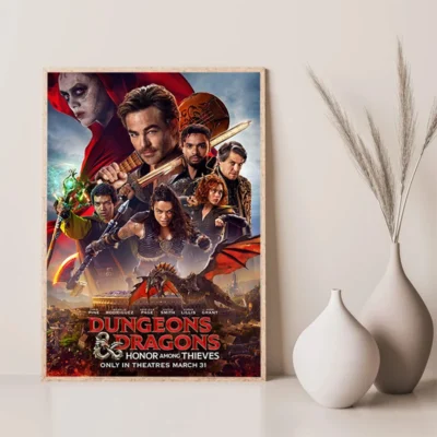 Dungeons and Dragons Movie Game Poster Decorative Painting Gamer Room Decoration Posters for Wall Art Canvas 9 - Dungeons and Dragons Store