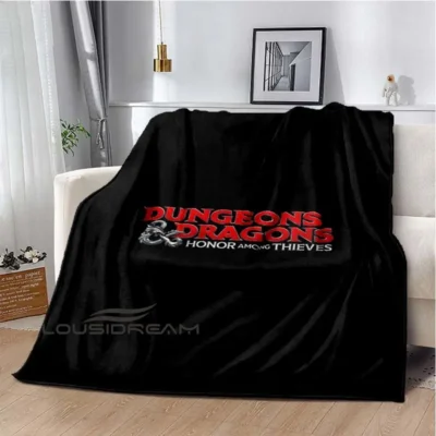 Dragon and Dungeon Grand Logo Theft Glory Movie Blanket